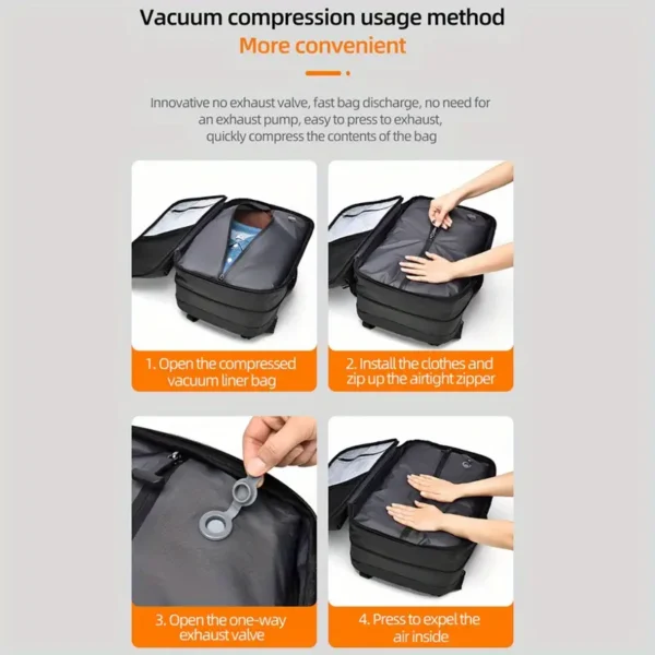 women's vacuum compression backpack