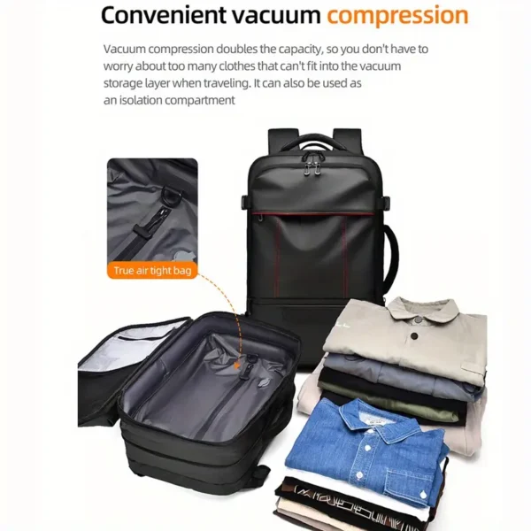 women's vacuum compression backpack