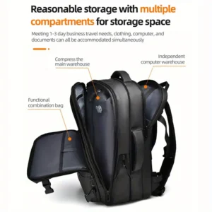 Black backpack side