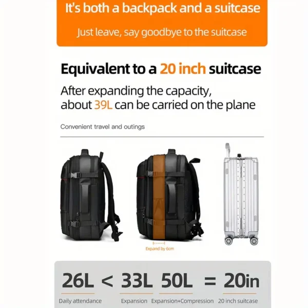 women's vacuum compression backpack